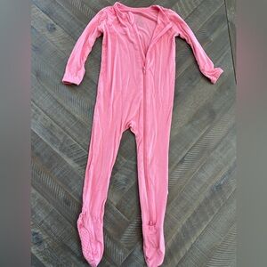 KYTE BABY - 18-24mo - zippered long sleeves footie - color rose (pink)